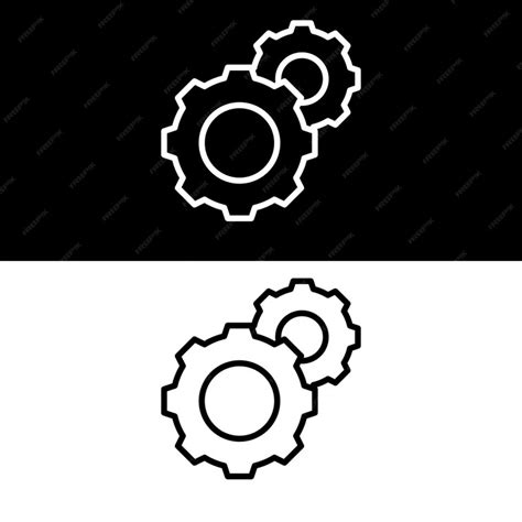 Premium Vector | Maintenance vector design black and white version design template