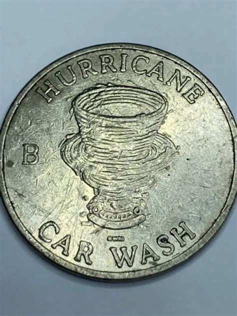 HURRICANE CAR WASH TOKEN NORTH CAROLINA OBSOLETE #ps1 $6.79 - PicClick