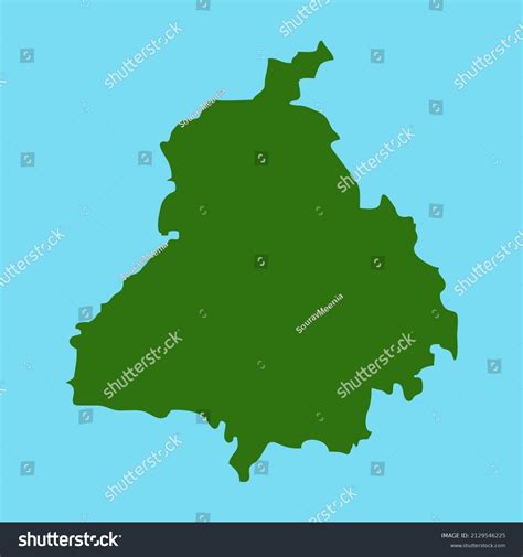 Vector Map Indian State Punjab Stock Vector (Royalty Free) 2129546225 ...