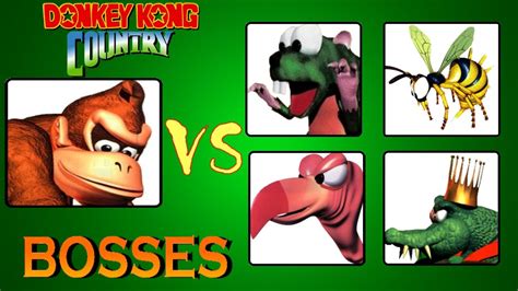 Donkey Kong Country: All Bosses (No Damage) - YouTube