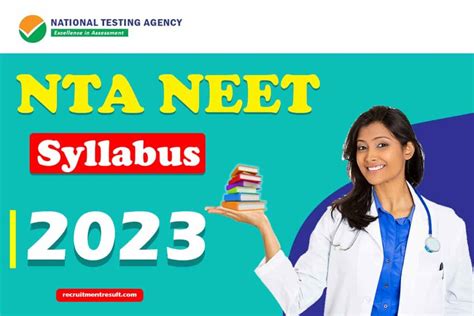 NTA NEET Syllabus 2023 Download NEET MDS/UG/PG | Exam Pattern PDF