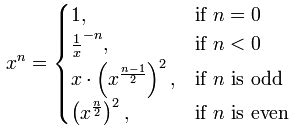 Exponentiation by Squaring