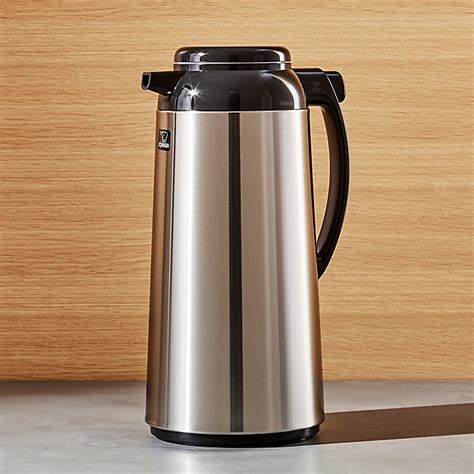 Zojirushi Stainless Steel 1.85-Liter Thermal Carafe | Crate and Barrel