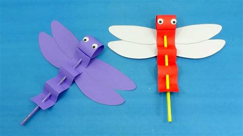 How To Make An Origami Dragonfly - Toy Dragonfly Paper Crafts For All - Paper Dragonfly ...