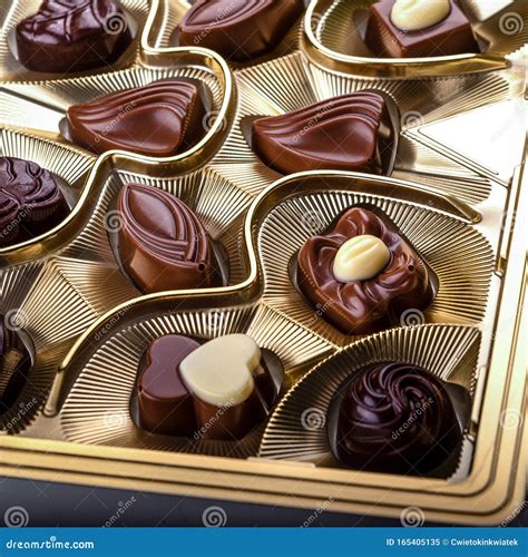 Belgian chocolate pralines stock image. Image of bonbon - 165405135