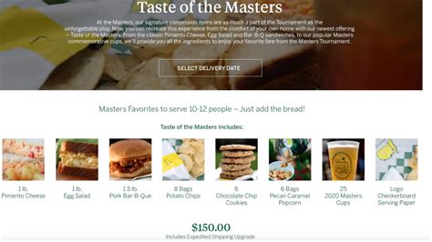 Masters 2020: You can order an absolute feast of Masters food favorites from Augusta National ...