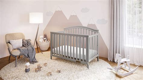 AFG Baby Furniture Kali II 4-in-1 Convertible Crib Gray - Walmart.com - Walmart.com