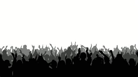 free clipart crowd silhouette - Clipground