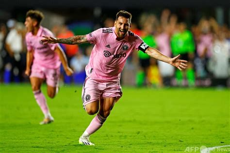 メッシ、MLSデビュー戦で決勝ゴール 終了間際にFK弾 写真25枚 国際ニュース：AFPBB News