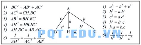 Hệ thức lượng trong tam giác vuông (lý thuyết và bài tập)