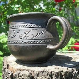 Pottery Mug Handmade Stoneware Mug Clay Mug Pottery Coffee Mugs Large Coffee Mug Hand Thrown Mug ...