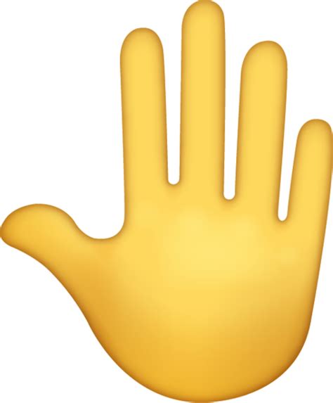 Raised Back Of Hand Emoji Icon Ios10