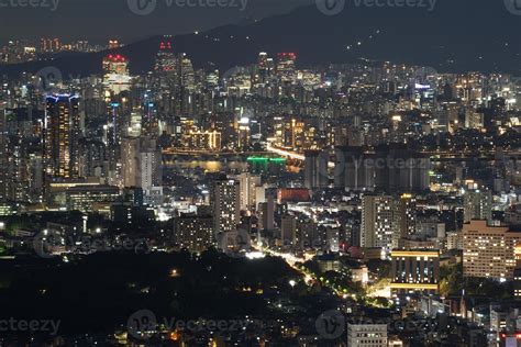 the night view of the city 13479765 Stock Photo at Vecteezy