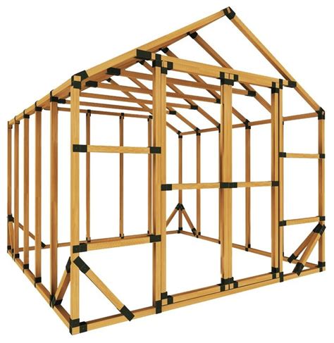 10x10 Standard Storage Shed Kit - Sheds - by E-Z Frame Structures & Shelters LLC