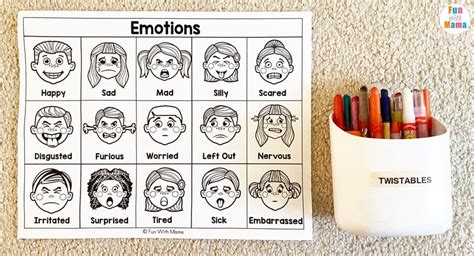 Kids Emotion Chart Emotional Check-in - Sea of Knowledge