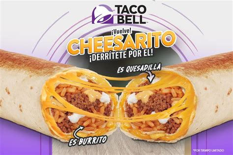 Descubre la explosión de sabor del famoso Cheesarito de Taco Bell