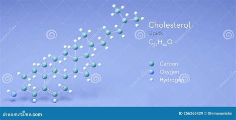 Cholesterol, Molecular Structures, Lipids, 3d Model, Structural ...