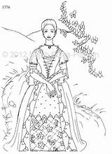 Pioneer Girl Coloring Page  Tedy Printable Activities sketch template