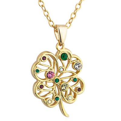 Irish Necklace - Lucky Irish Four Leaf Clover Pendant at IrishShop.com | S45320G