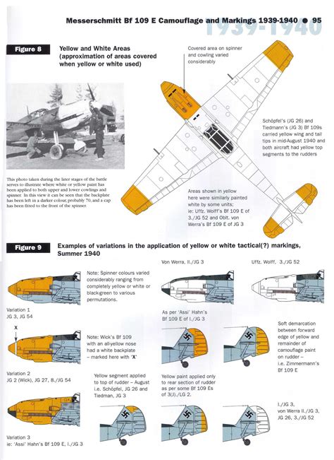 an old airplane is shown in yellow and blue colors, with instructions on the side