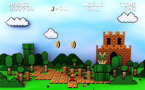 Hình nền Mario background game tuyệt đẹp cho máy tính