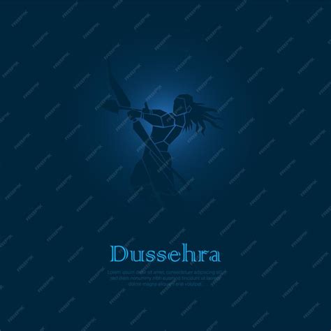 Premium Vector | Abstract illustration of dussehra. vector