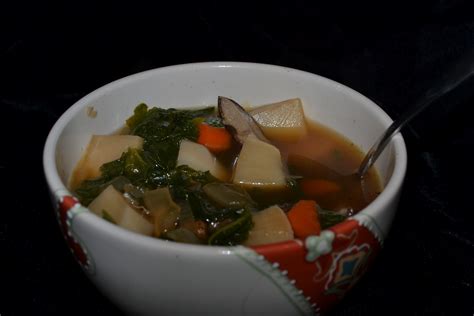 Upbeet Living: Gingery Chinese Soup with Turnips and Turnip Greens