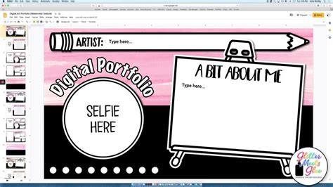 Digital Art Portfolio Template Free