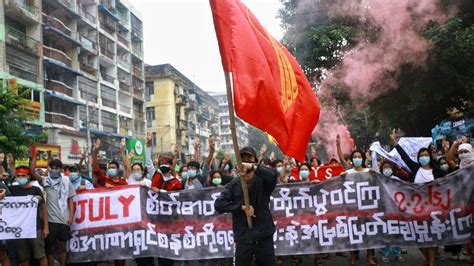 Protests break out across Myanmar on anniversary of 1962 student ...