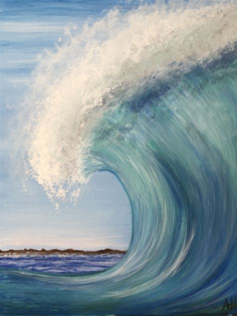 Crashing Waves, Wave Art, Craft Organization, Acrylics, Seascape, Art Style, Landscape Paintings ...