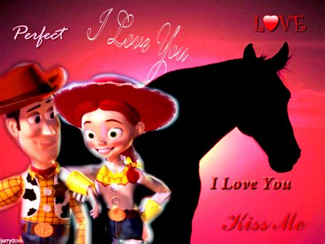 Toy Story Woody And Jessie Kissing