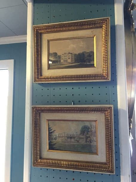 Pair of Framed Architectural Prints