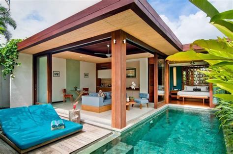 Maca Villas 1BR Open Plan Living Area | Seminyak, Bali Villa Design, House Design, Villas ...