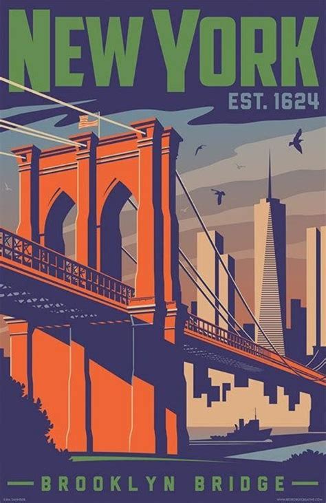 The Best Vintage Travel Posters New York City | The Travel Tester | New york poster, Vintage ...