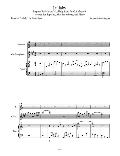 Lullaby Sheet music for Piano (Solo) | Musescore.com