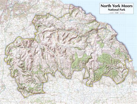 North York Moors National Park Map - Channa Antonetta