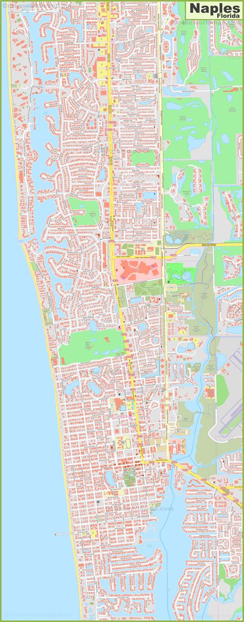 Large detailed map of Naples (Florida) - Ontheworldmap.com