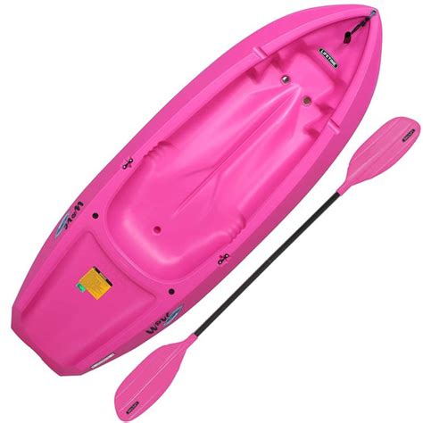 1 Man Wave Youth Kayak Bonus Paddle Fishing Outdoor Boat Children Safe Pink 6 for sale from ...