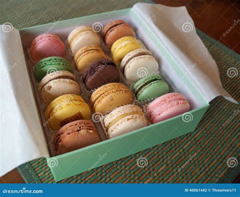 Gift Box of French Macarons Stock Photo - Image of fruit, bakery: 40061442