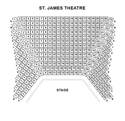 St. James Theater Seating Chart