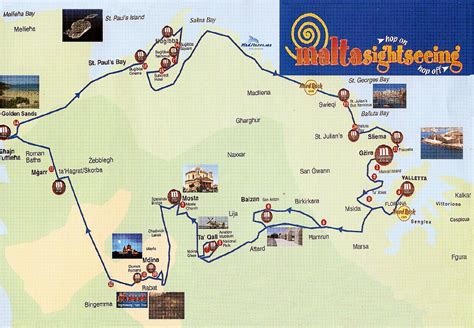 Malta Tourist Map - Malta • mappery