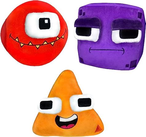 Amazon.com: ShapeDude's Bundle Plush Set MR. Circle, MR. Square, and MR. Triangle. Alphabet Dude ...