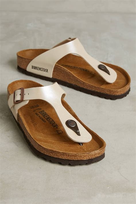 Birkenstock Gizeh Sandals | T strap sandals, Leather strap sandals, Birkenstock sandals gizeh