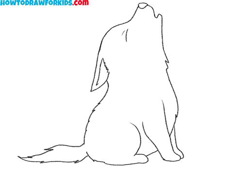 How To Draw A Wolf Howling Step By Step Easy