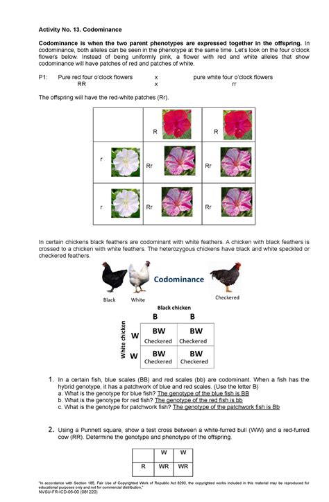 Codominance Examples In Chickens