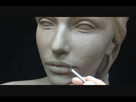 Sculpting a female head in clay. Sculpting tutorial and demo. - YouTube