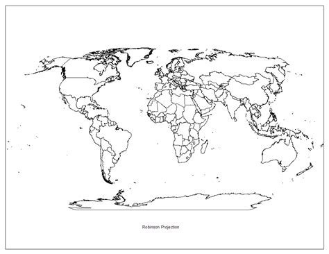 The Robinson Projection – Robinson Map Library