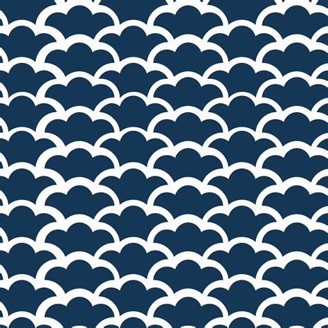 Seamless Japanese pattern with wave motif vector - Download Free Vectors, Clipart Graphics ...