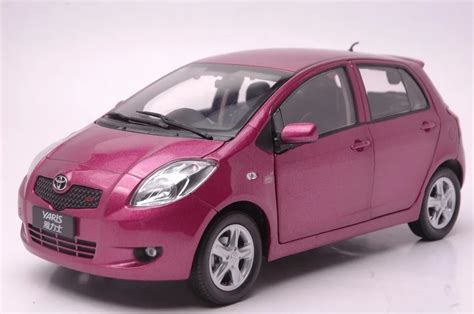 1:18 Diecast Model for Toyota Yaris 2008 Purple Alloy Toy Car Collection -in Diecasts & Toy ...