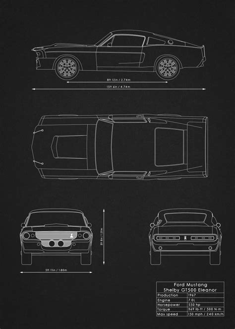 Mustang Shelby Blueprint